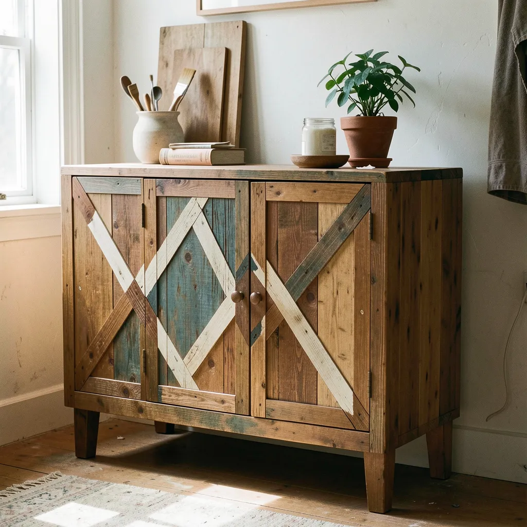 Trämaterial i verkstaden